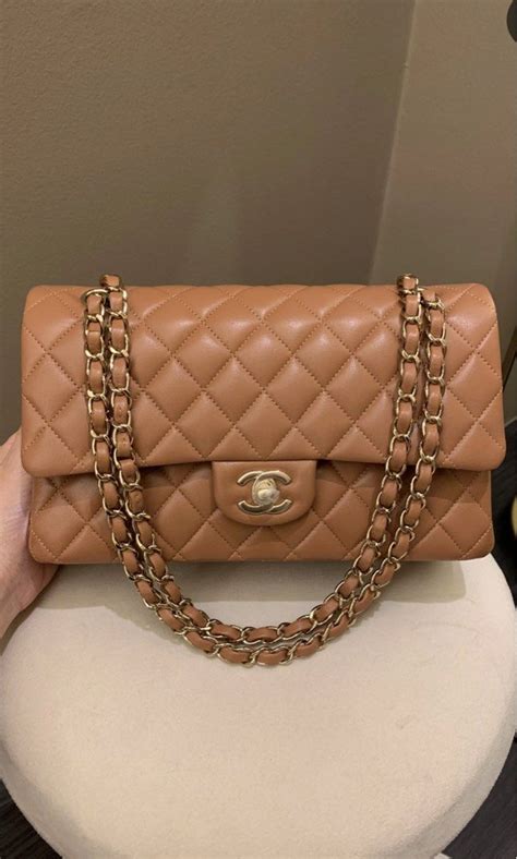 chanel 17c caramel|The Chanel Caramel Classic Flap from 22S .